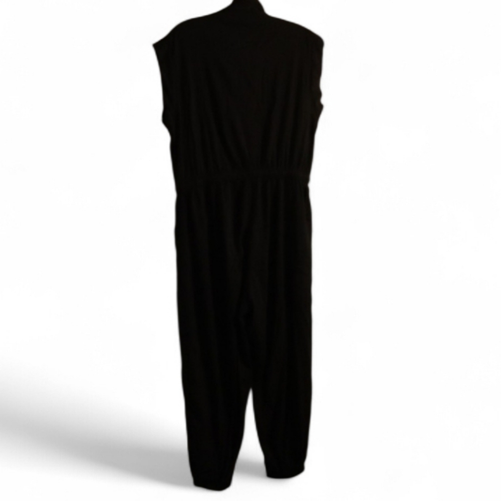 Hayes Sleeveless Jumpsuit Black Size XL Petite Short Story - Picture 6 of 12
